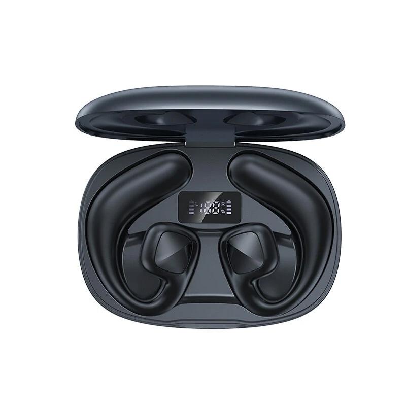 Wireless Tws Bluetooth Earbuds with Air Conduction Technology - Purple