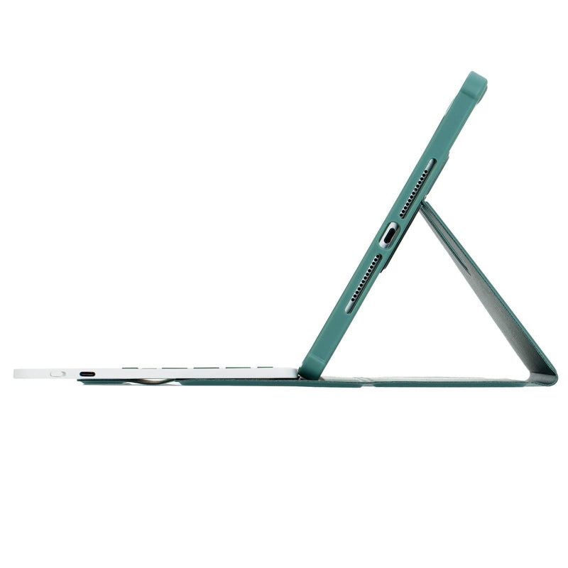 360 Rotation Bluetooth Keyboard Leather Case For Ipad 10.9 2022 - Transparent Acrylic With Touch Control - Blue
