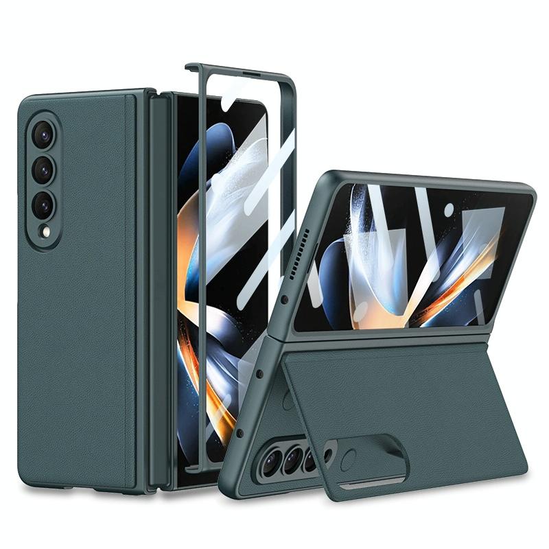 Foldable Leather Case with Stand for Samsung Galaxy z Fold 4