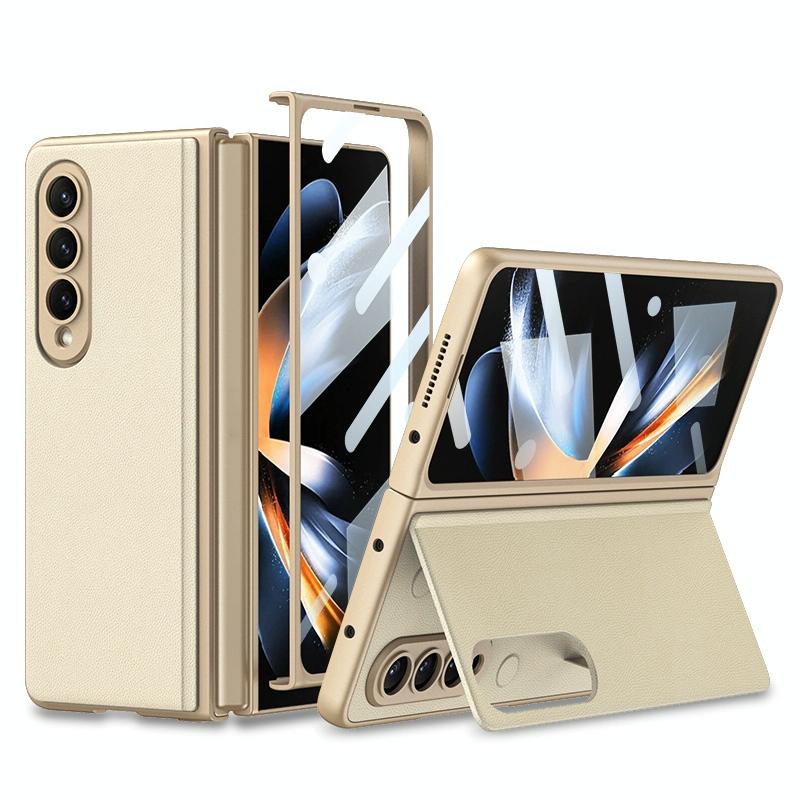 Foldable Leather Case with Stand for Samsung Galaxy z Fold 4