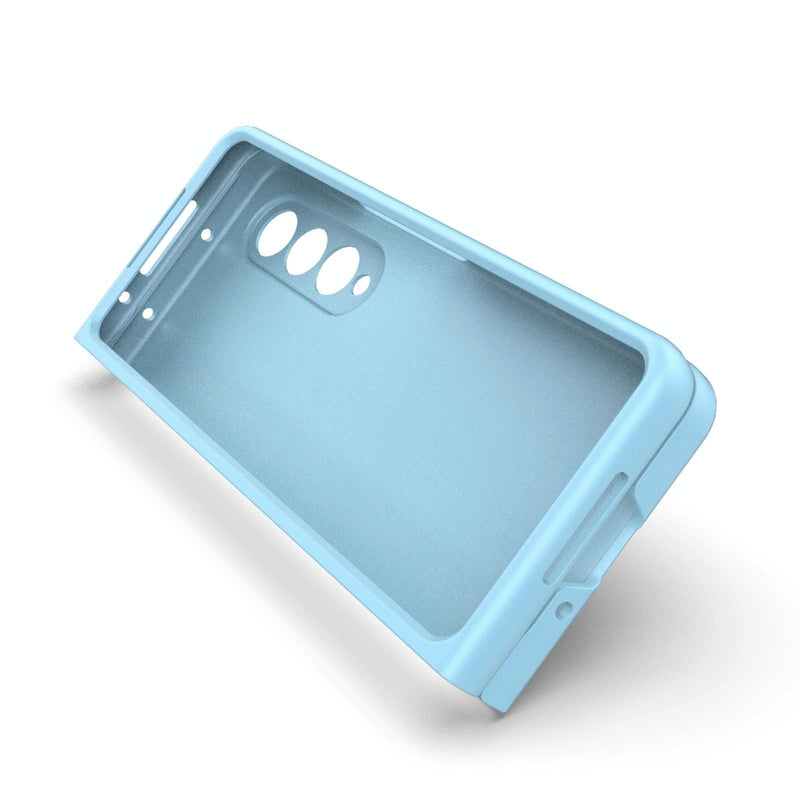 Foldable Shockproof Phone Case with Magic Shield - Slim Design - Dark Blue