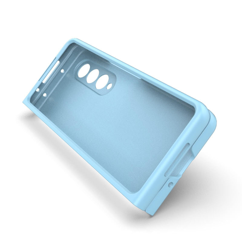 Foldable Shockproof Phone Case with Magic Shield - Slim Design - Dark Blue