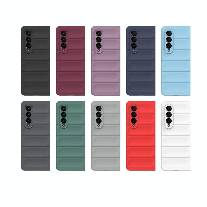 Foldable Shockproof Phone Case with Magic Shield - Slim Design - Purple