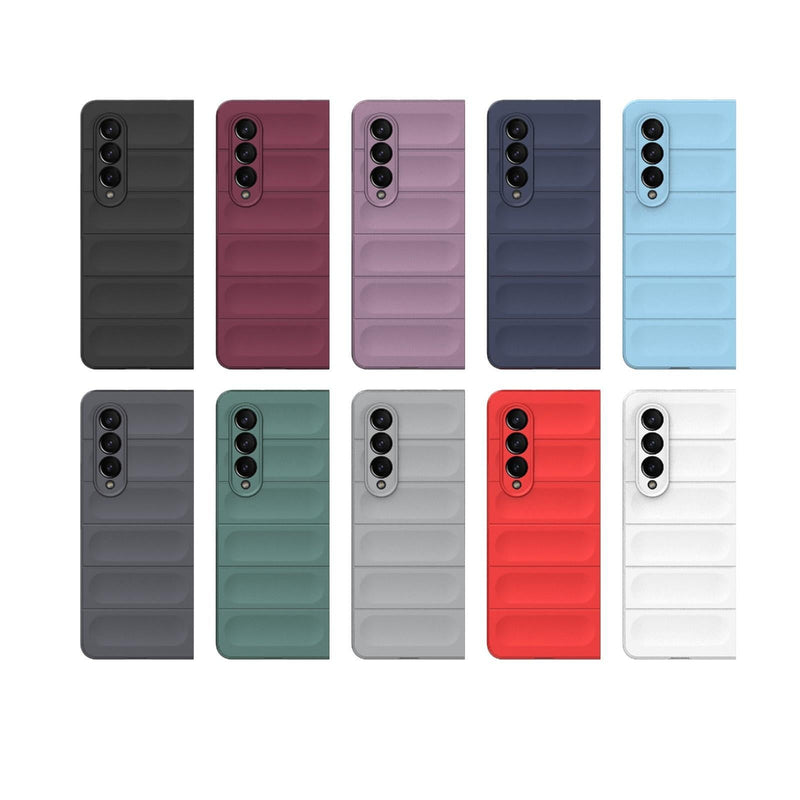 Foldable Shockproof Phone Case with Magic Shield - Slim Design - Purple