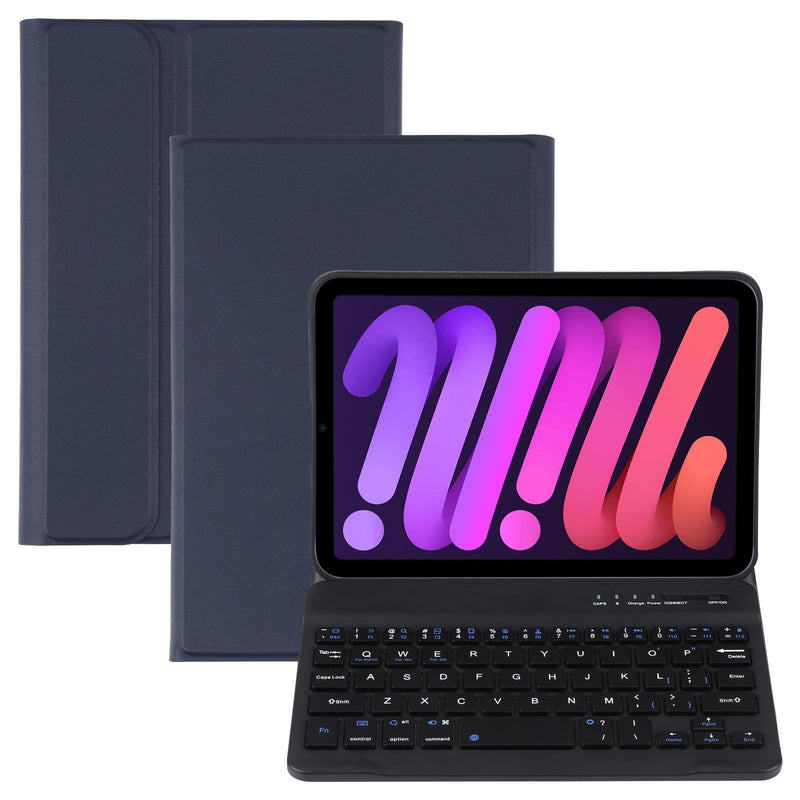 Ultra-Thin Detachable Bluetooth Keyboard Leather Case For Ipad Mini 6 - Gold