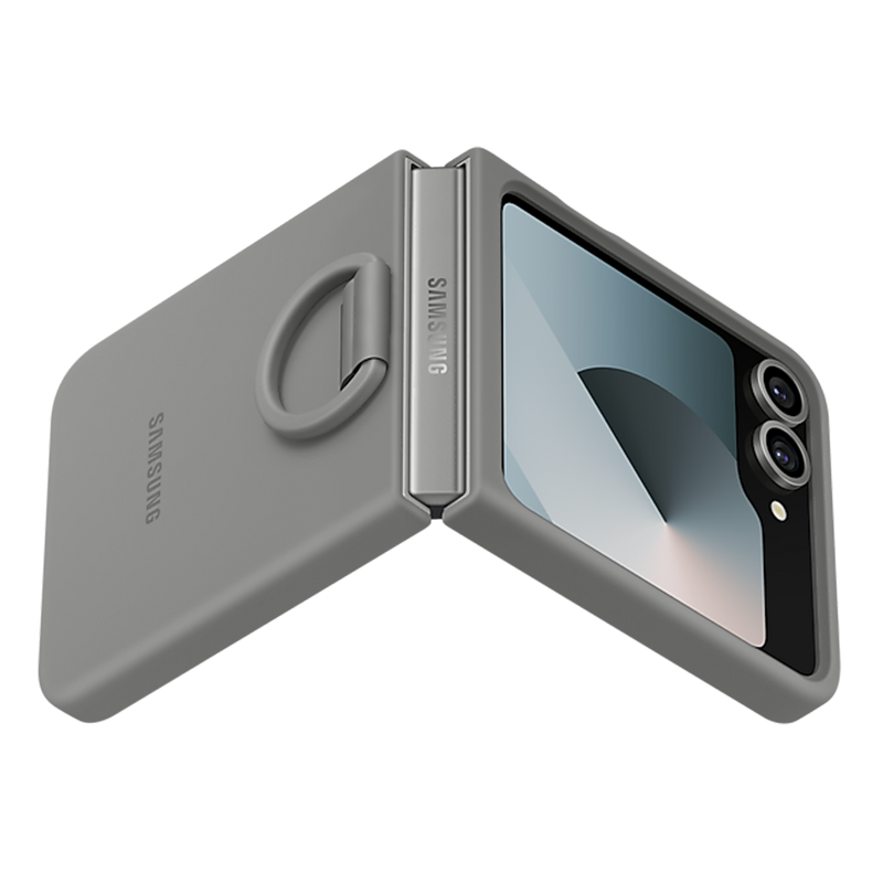 Samsung Silicone Case with Ring for Galaxy Z Flip