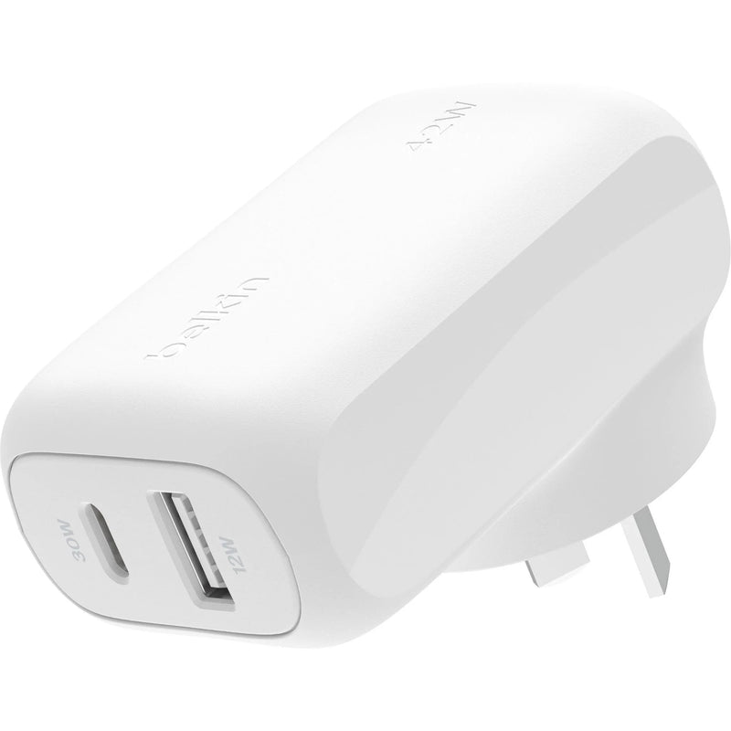 Belkin 42W Dual Fast Charger – USB-C & USB-A