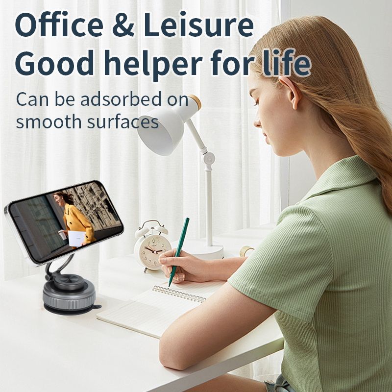 Foldable Phone Stand – Vacuum Suction for Navigation & Calls