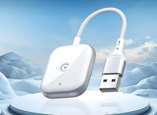 2-in-1 Wireless CarPlay & Android Auto Adapter – Plug & Play for iPhone