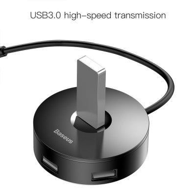 Round Box HUB Adapter (USB3.0 to USB3.0 x 1 + USB2.0 x 3) 1m