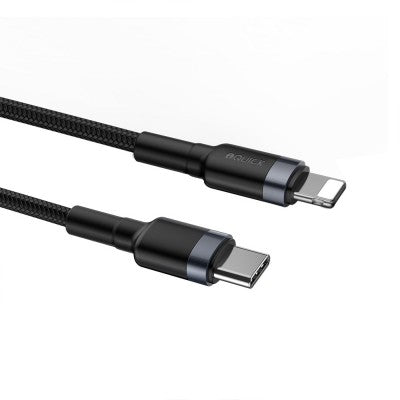 Braided USB-C to Lightning Fast Charging Cable 2M