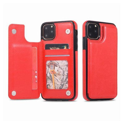 Back Flip Leather Wallet Cover Case for iPhone 11 Pro Max (6.5'')