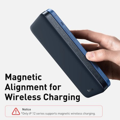 Magnetic Wireless Quick Charging Power Bank 10000mAh 20W-Blue