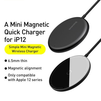 Mini Magnetic Wireless Charger (suit for iPhone 12 series)